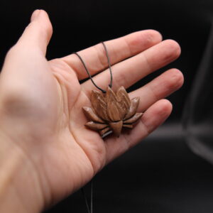 Lotus Pendant - Dark Walnut
